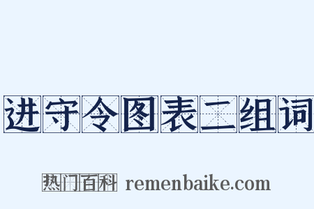 进守令图表二组词是什么意思的图片